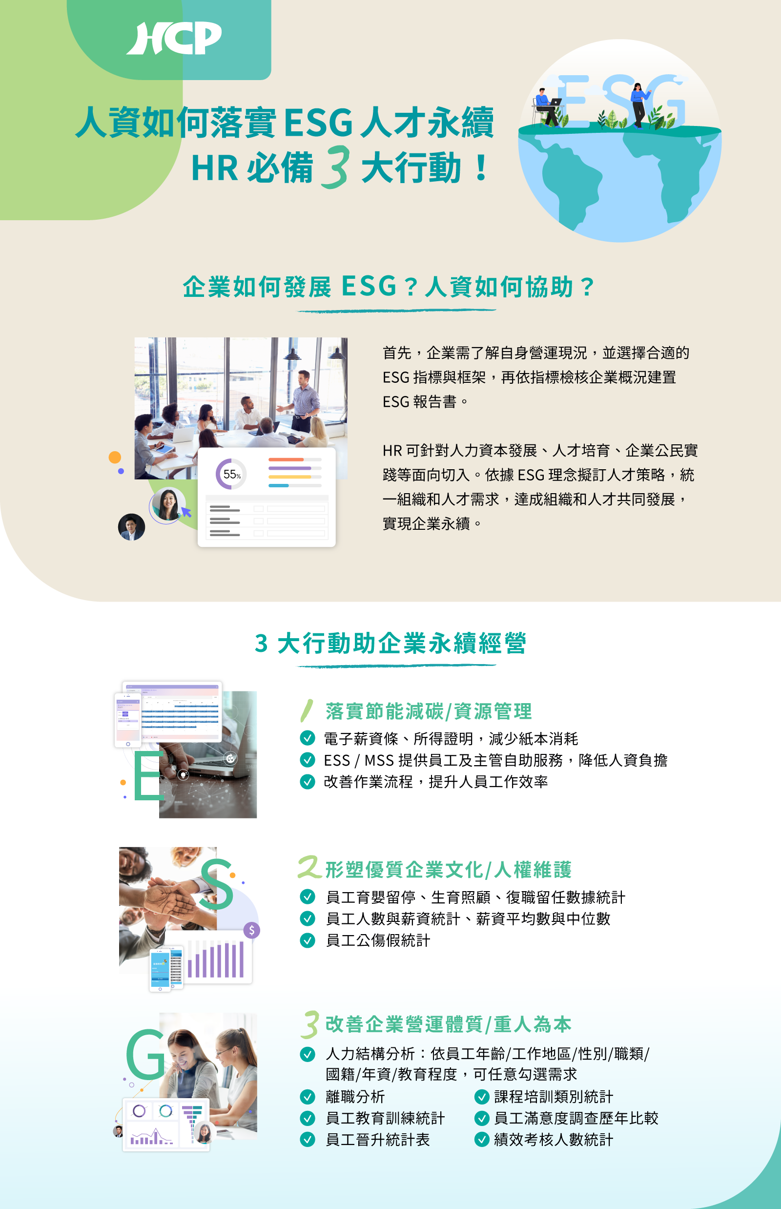 HR 三大行動,助企業落實 ESG 人才永續 - 資通電腦